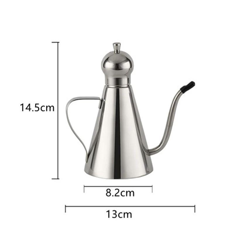 

Stainless Steel Leak Proof Long Mouth Oil Bottle Household Vinegar Pot Large Capacity Tank Soy Sauce Pot