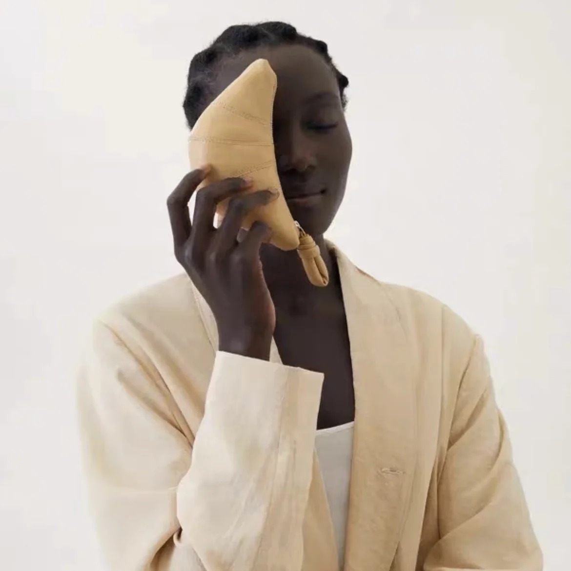 Lemaire Croissant Wallet Cute Wallet Mini Purse Clutch Bag Kawaii Bag Coin Purse Clutch Purse