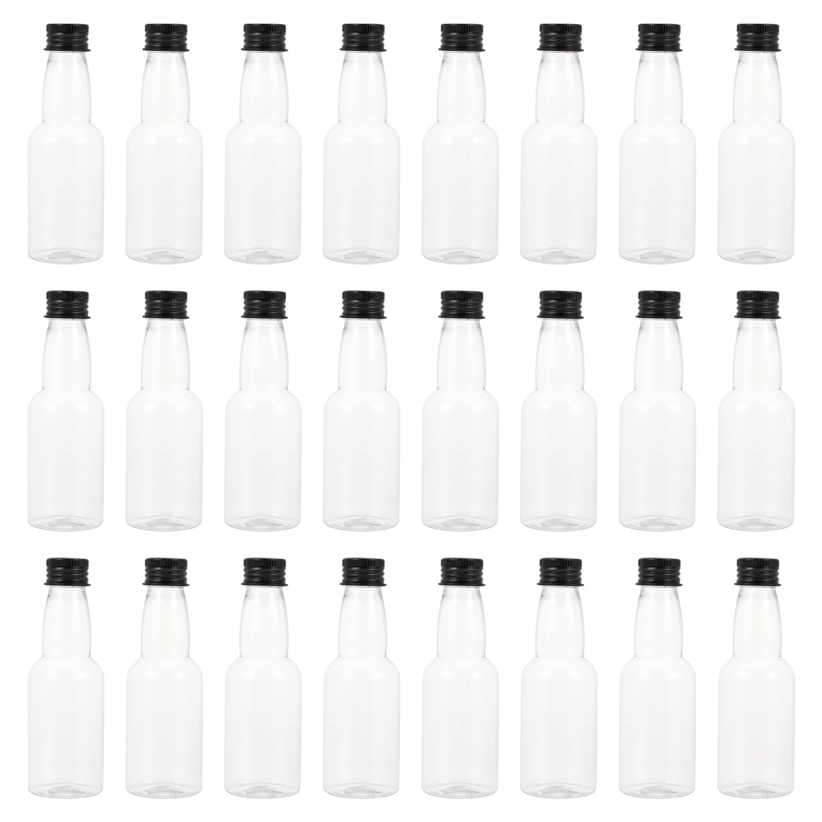 

Bottles Bottle Mini Plastic Beverage Reusable Empty Containers Portable Caps Vinegar Sauce Miniature Sample Round Bulk Drinking