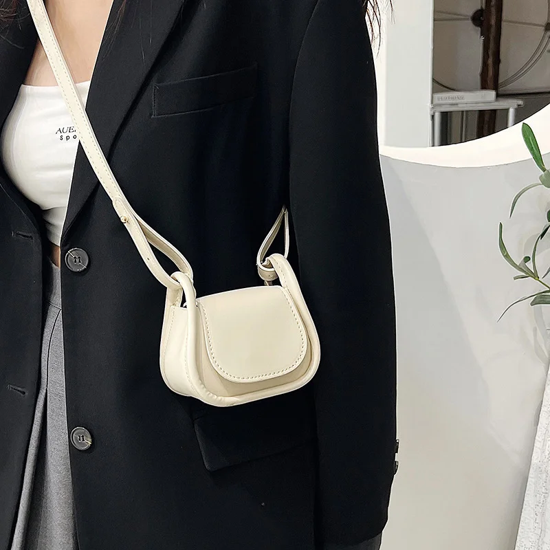 

Женская дизайнерская сумка через плечо из ПУ кожи, маленькие однотонные сумочки с ручками сверху, миниатюрные мессенджеры-тоуты с помадой для покупок