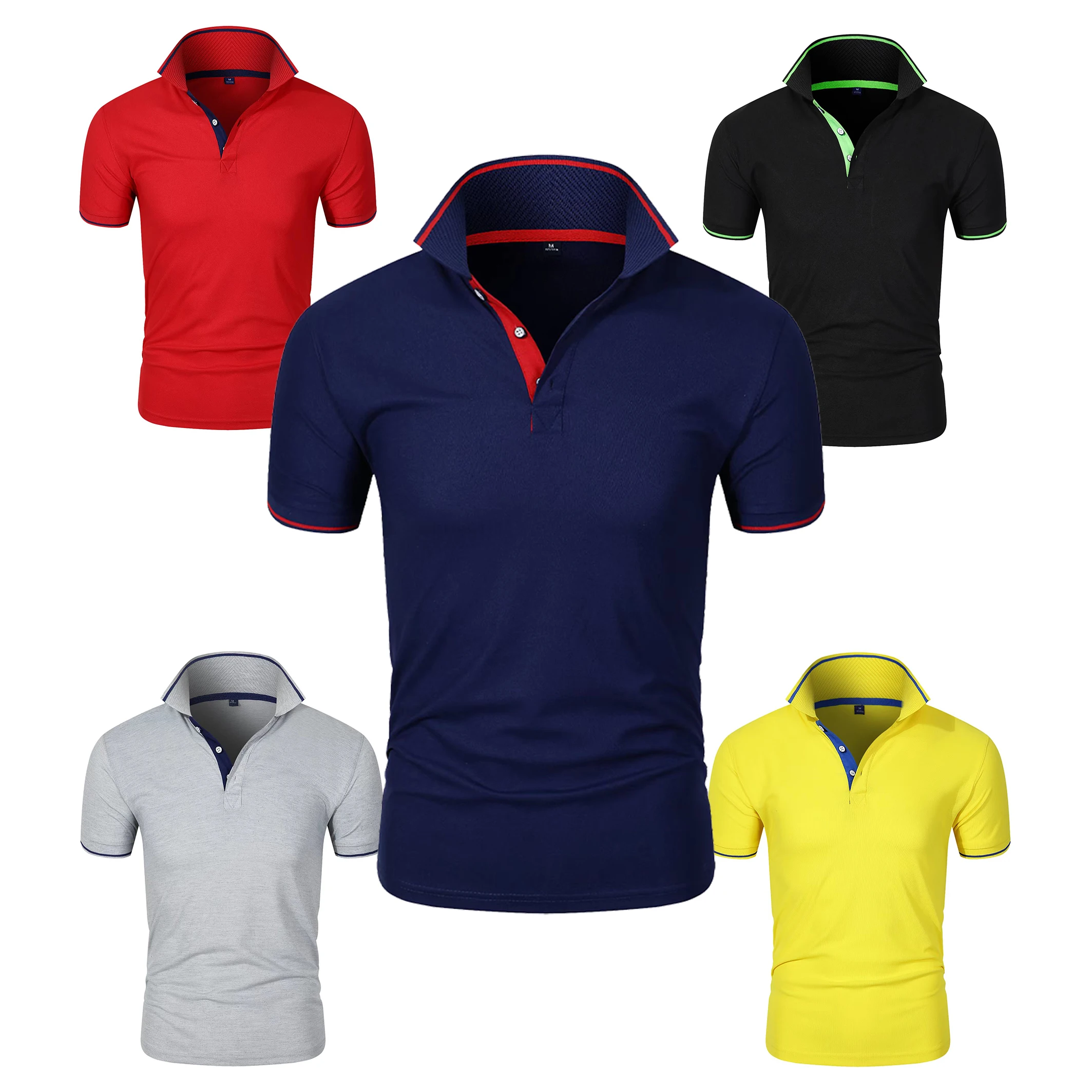 

Новинка 2023, рубашка-поло из 100% хлопка в различных цветах