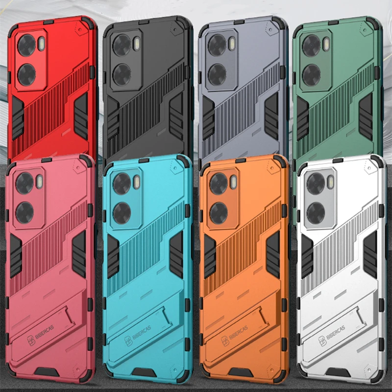 

For OPPO A57 Case Protective Case For OPPO A57 4G Cover Armor Invisible Hard PC & TPU Phone Funda Holder Cover OPPO A57 4G Case
