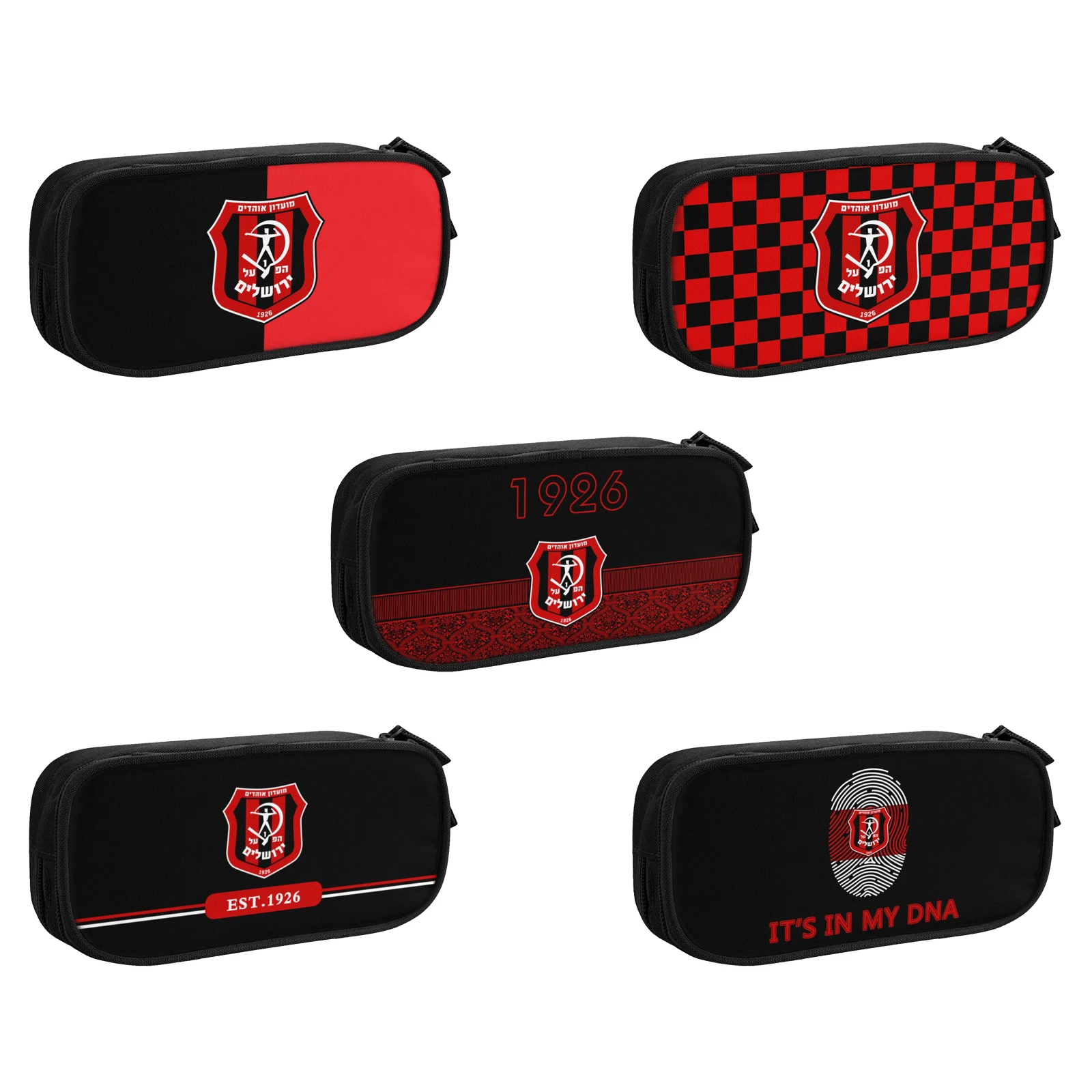 

Большой Вместительный чехол для карандашей и ручек с изображением Хапоэля из Израиля, хранение канцелярских принадлежностей, органайзер д...