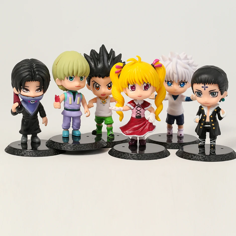 

Аниме игрушка Охотник x Huner Gon Freecss Killua Zoldyck Chrollo Lucilfer Shalnark Feitan бисквит красивая фигурка Рождественский подарок 6 шт./комплект