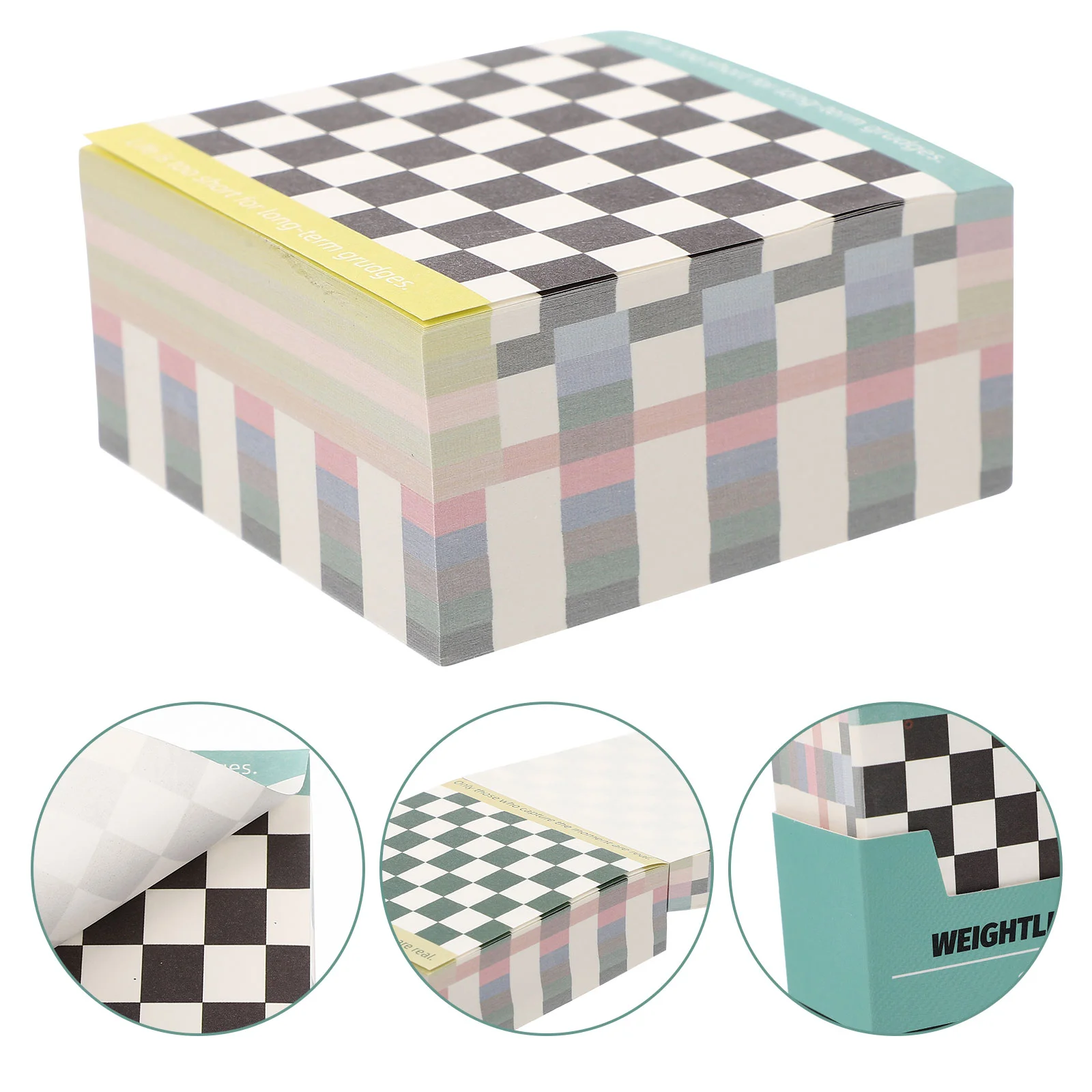 

Notepad Notebook Pad Note Checkered Memo Office Message Paper Mini Pocket Notes Journal Notepads Planner Portable Diary