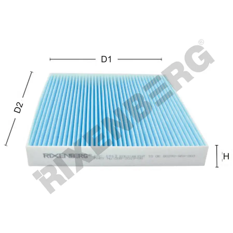 

CABIN FILTER FILTER FOR TOYOTA COROLLA 1.4VVTI- 1.4D- 1.6VVTI- 1.8VVTI- 2.0D (2007)