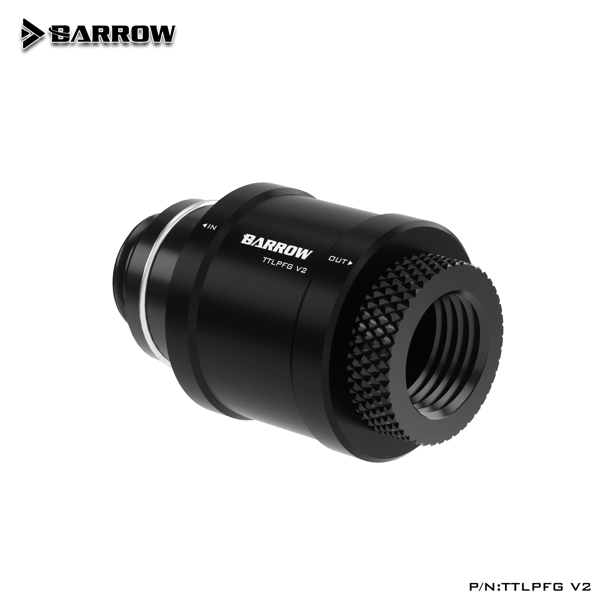 Фото Запорный клапан Barrow Water Cooling с плоским нажимным соединением (мужской-женский) TTLPFG V2 №3