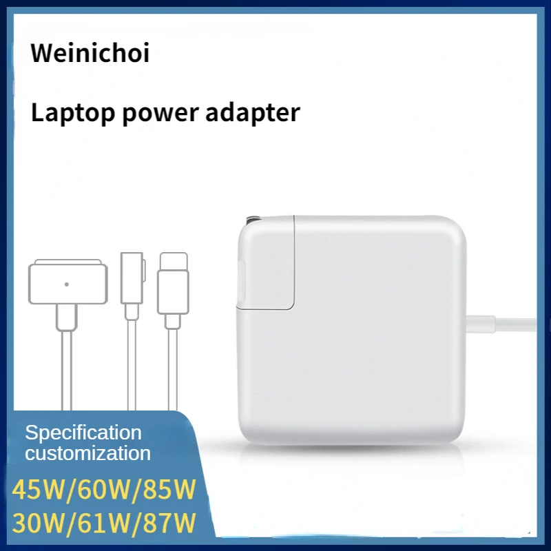 

45W 60W 85W PD Laptop Charger for MacBook Air 11" 13" A1465 A1436 A1466 A1435 14.85V 3.05A Laptop Power Adapter Charger