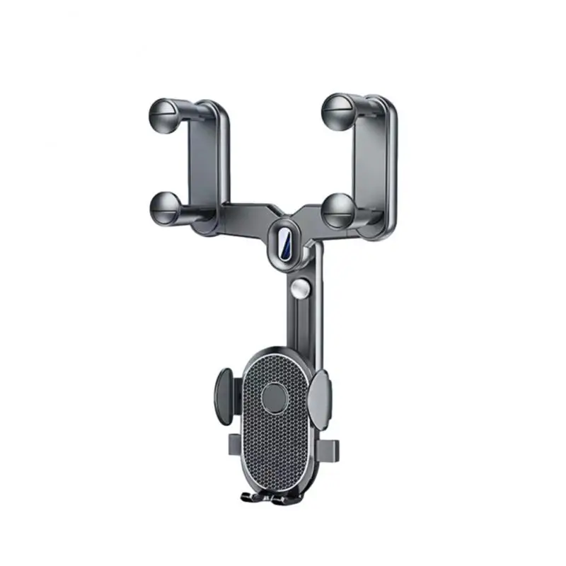 

360 Degree Rotation Mobile Phone Support Foldable Adjustment Car Phone Holder Universal Anti-shake Car Rearview Mirror Mount