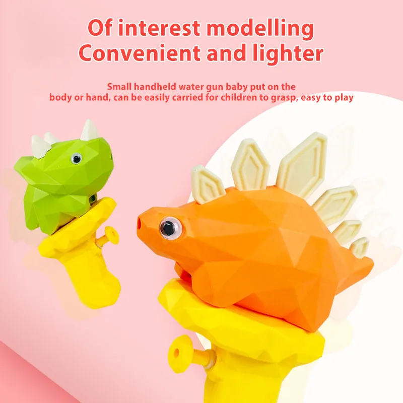 

Parent-child Outdoor Interactive Water Game Toys Mini Press Water Gun Cartoon Dinosaur Children's Water Gun Interactive Toy