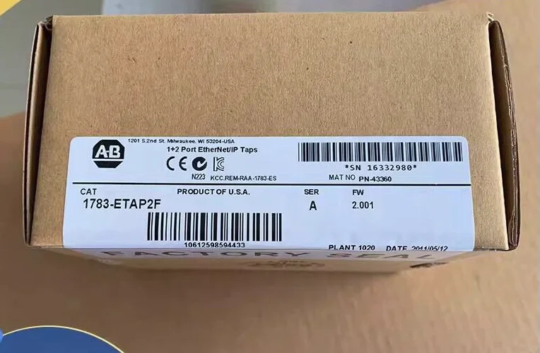 

Новый заводской герметичный AB 1783-этап2f Ser A стратификс 5950 EtherNet/IP Tap 1783этап2f