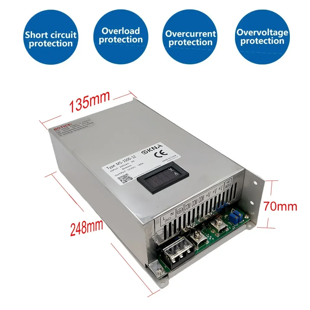 Регулируемый источник питания 500 Вт 600 1000 1500 0-12 В 15 24 36 48 60 72 85 90 110 150 200 110/220