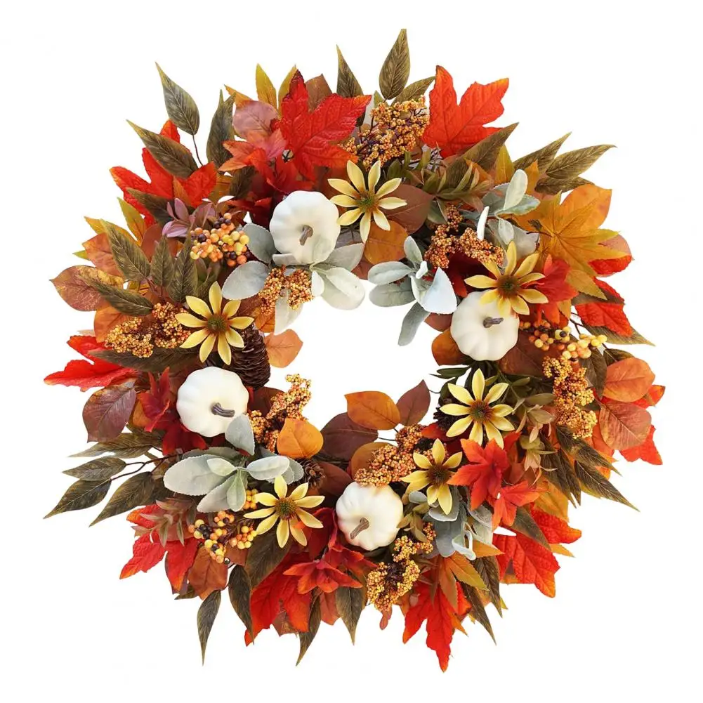 

Искусственный осенний венок для двери, 18 дюймов