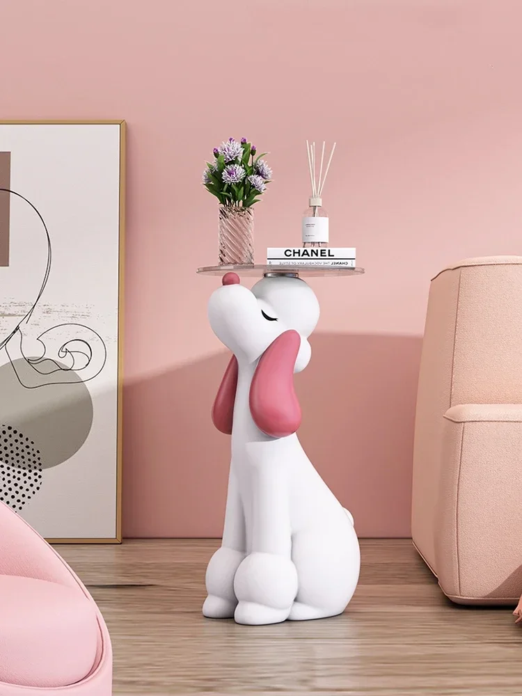 

Home Decor Dog Statue Large Floor Decoration Poodle Sculpture Room Decor Living Room Sofa Corner Table Interior Figurines Nordic