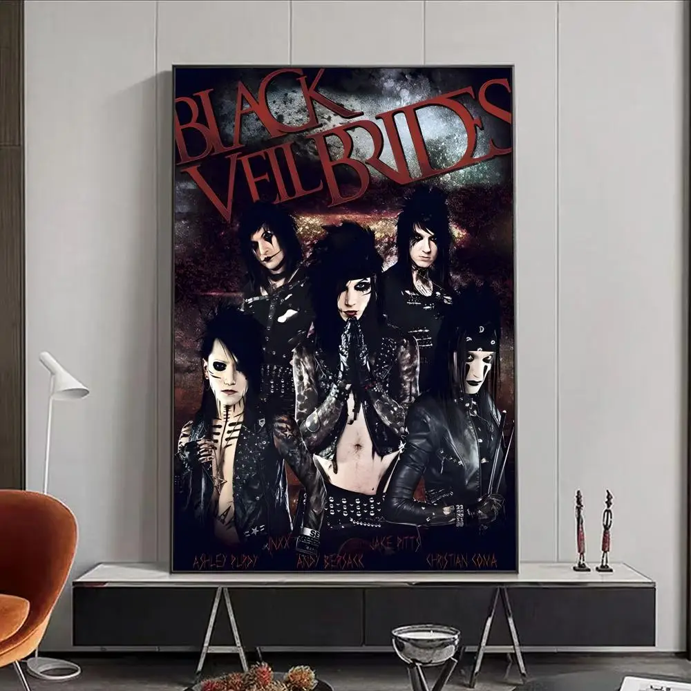 

Настенная наклейка Black V-Veil B-Brides Band Poster