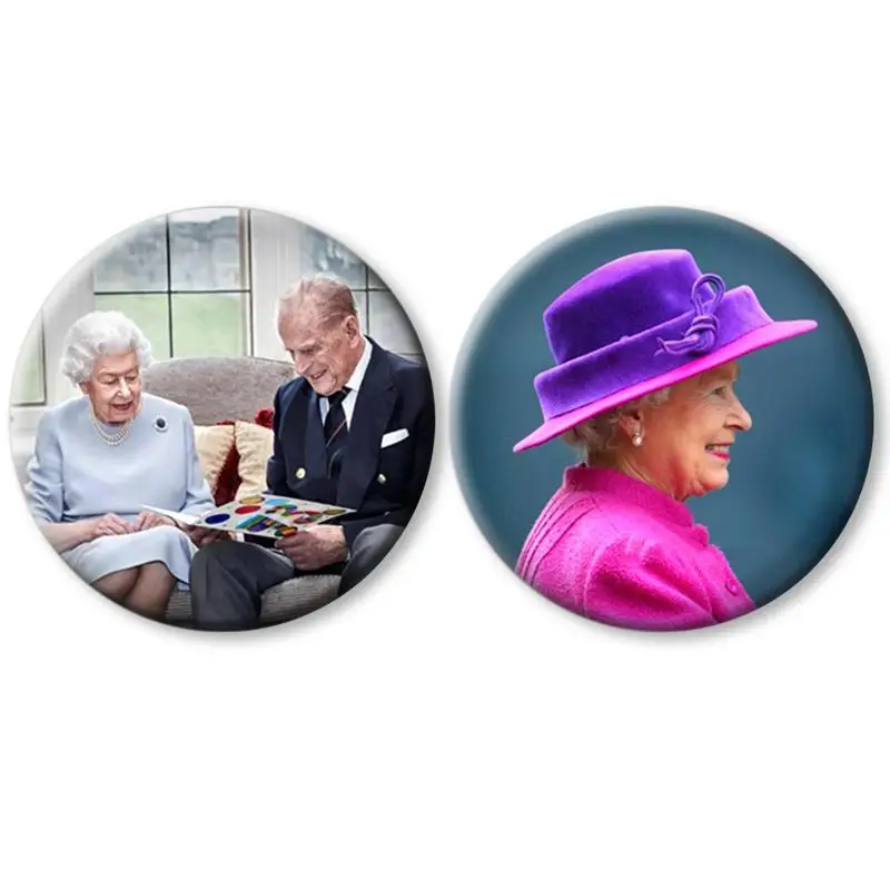 

Queen Memorial Badge Elizabeth II Royal Collection Badges Commemorative Badges For The Queen Of England Mourning Supplies