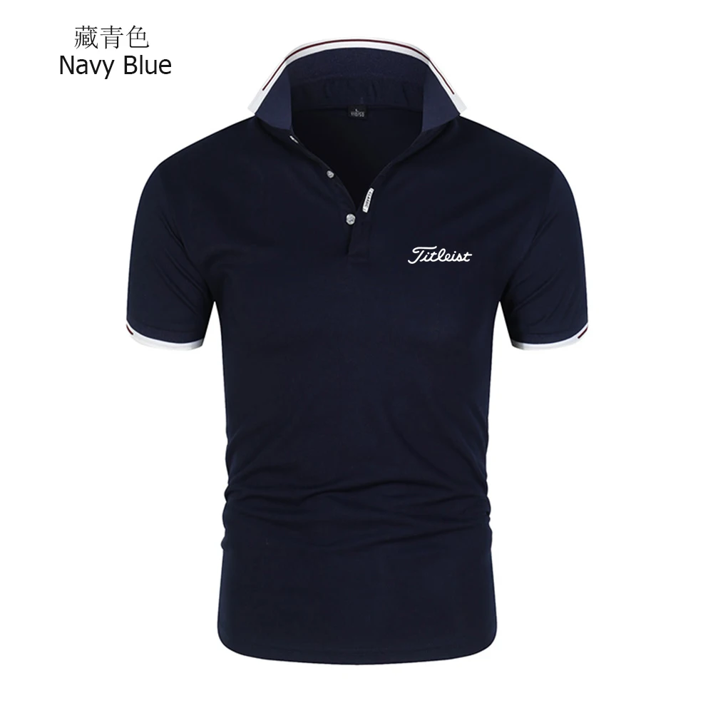 

New Summer Quick Dry Men's Golf Breathable Polo Shirts Business Casual Short Sleeve Tops Golf Wear Men's Lapel T-Shirts 2022