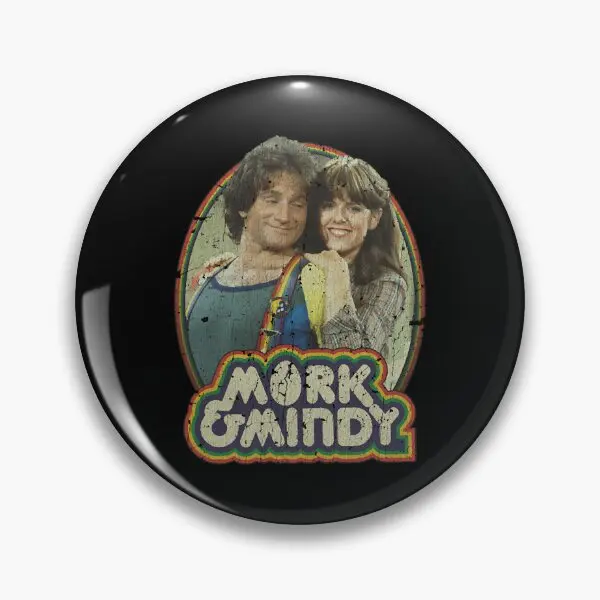 Mork Mindy 1978 мягкая брошь на пуговицах креативные ювелирные изделия металлический