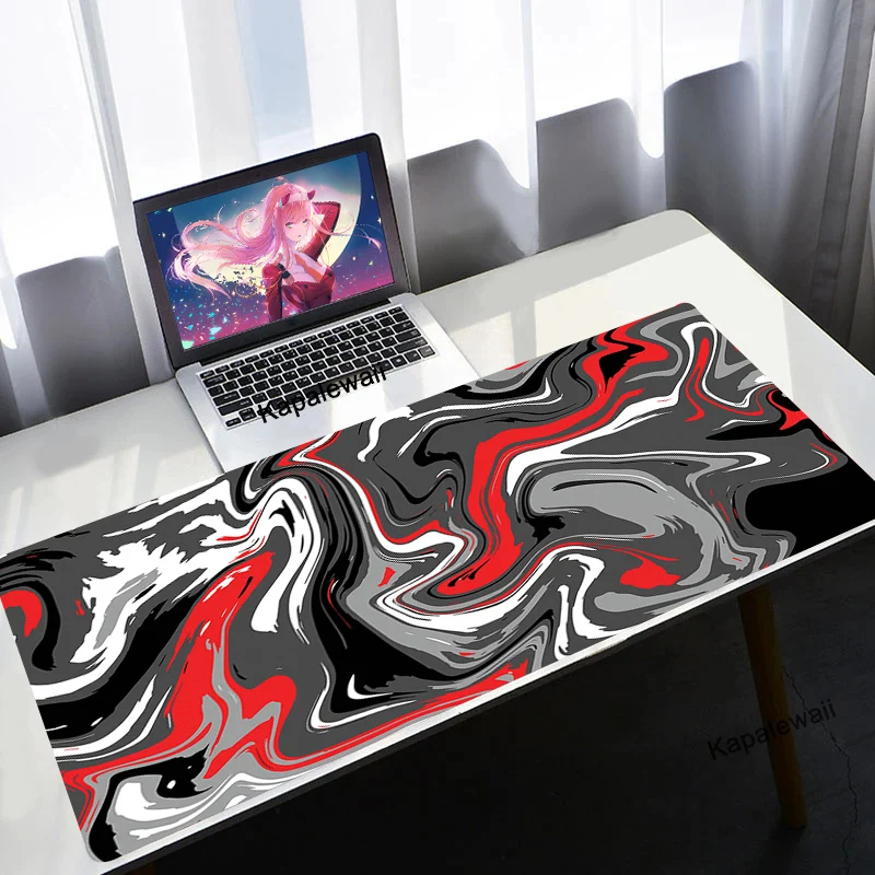 

Strata Liquid Computer Mouse Pad Gaming Mousepad Abstract Art Large Table Run Gamer XXL Mause Carpet PC Desk Mat keyboard 90x40