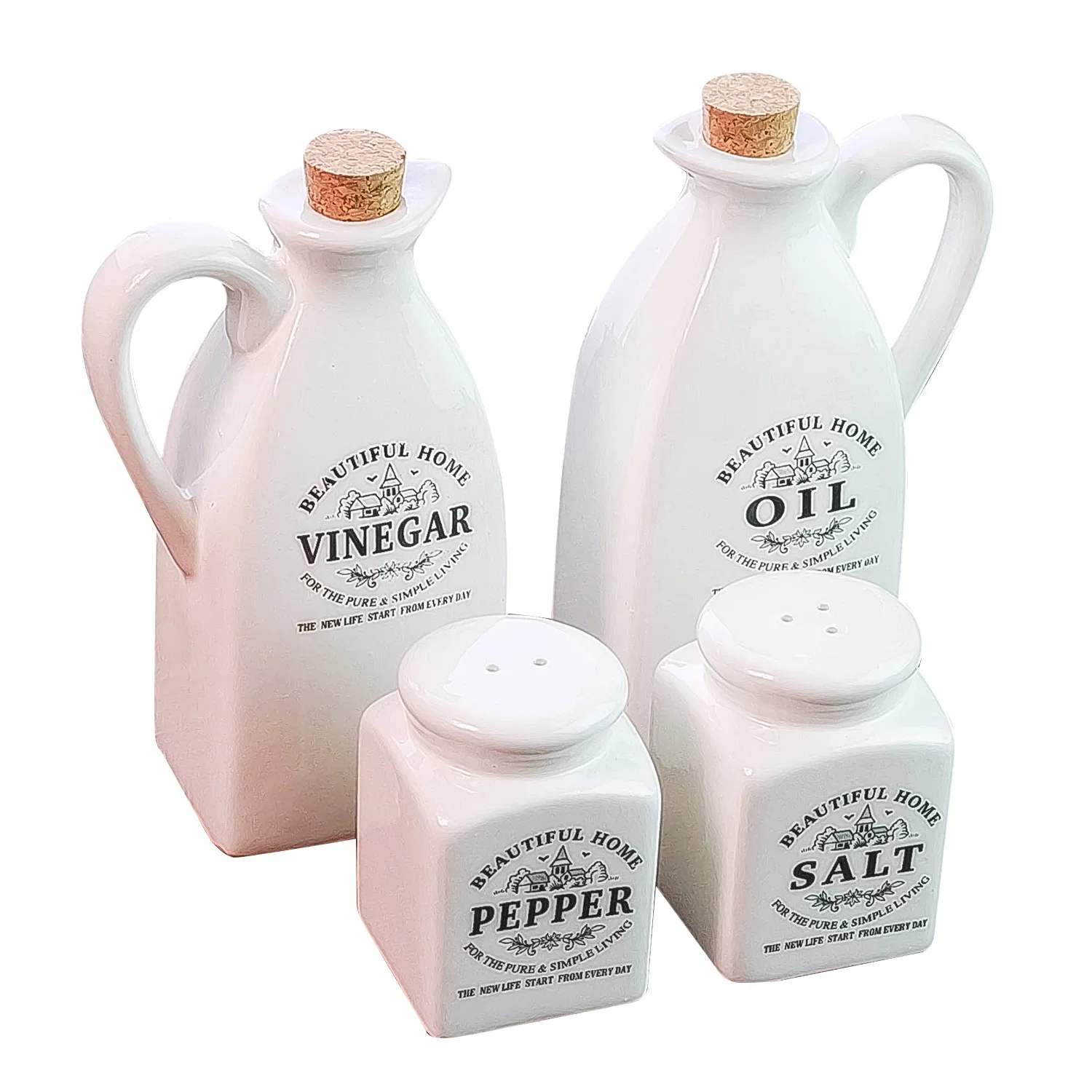 

Набор керамических горшков для специй 4 штуки