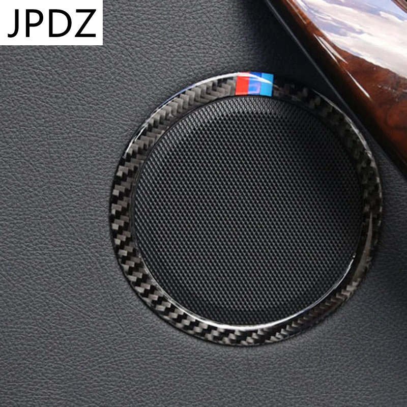 

Углеродное волокно для BMW 3 4 серии 3GT F30 F31 F32 F34 автомобильный Стайлинг Дверь аудио динамик кольцо Звук громкий динамик отделка автомобильные ...