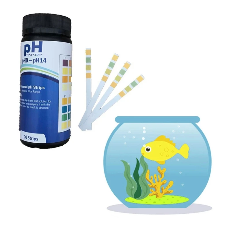 100 шт. тестовые полоски для воды в бассейне ванны пресная/соленая вода