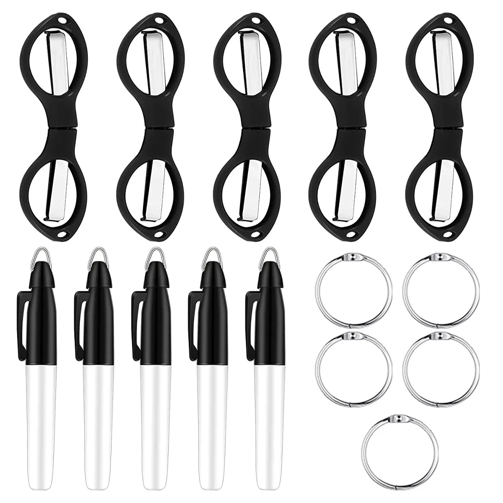 

Scissors Nurse Pens Pen Mini Folding Keychain Marker Portablesafetyhighlighter Nurses Markers Set Tools Accessories Shear