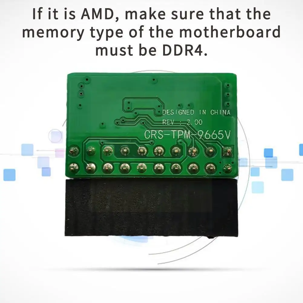 

Модуль безопасности Tpm 2,0 Lpc, удаленная карта Tpm2.0, Модульная плата 20pin для поддержки материнских плат нескольких брендов C6s1