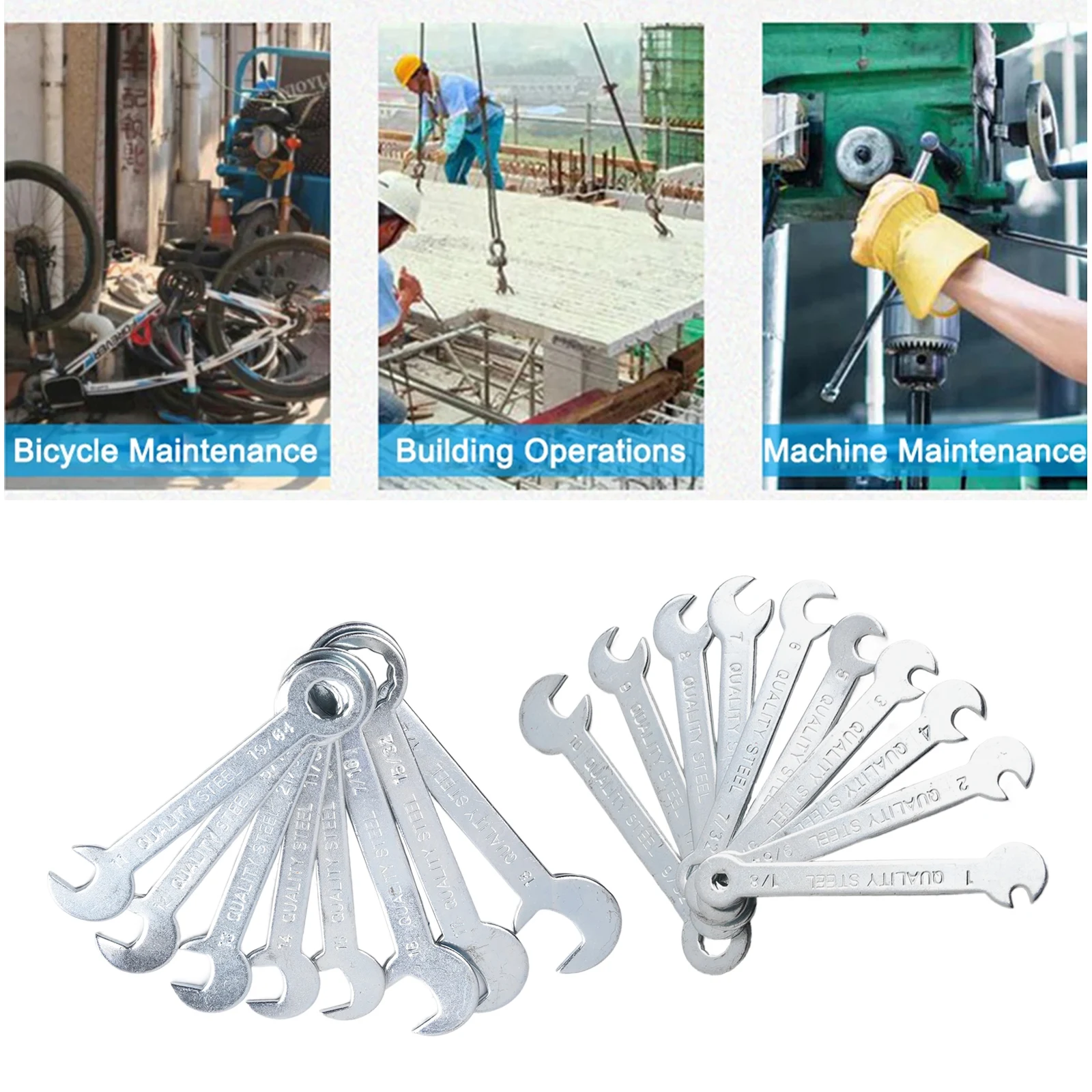 18 шт. 1-18 мм мини-коробка набор ключей открытый двойного назначения