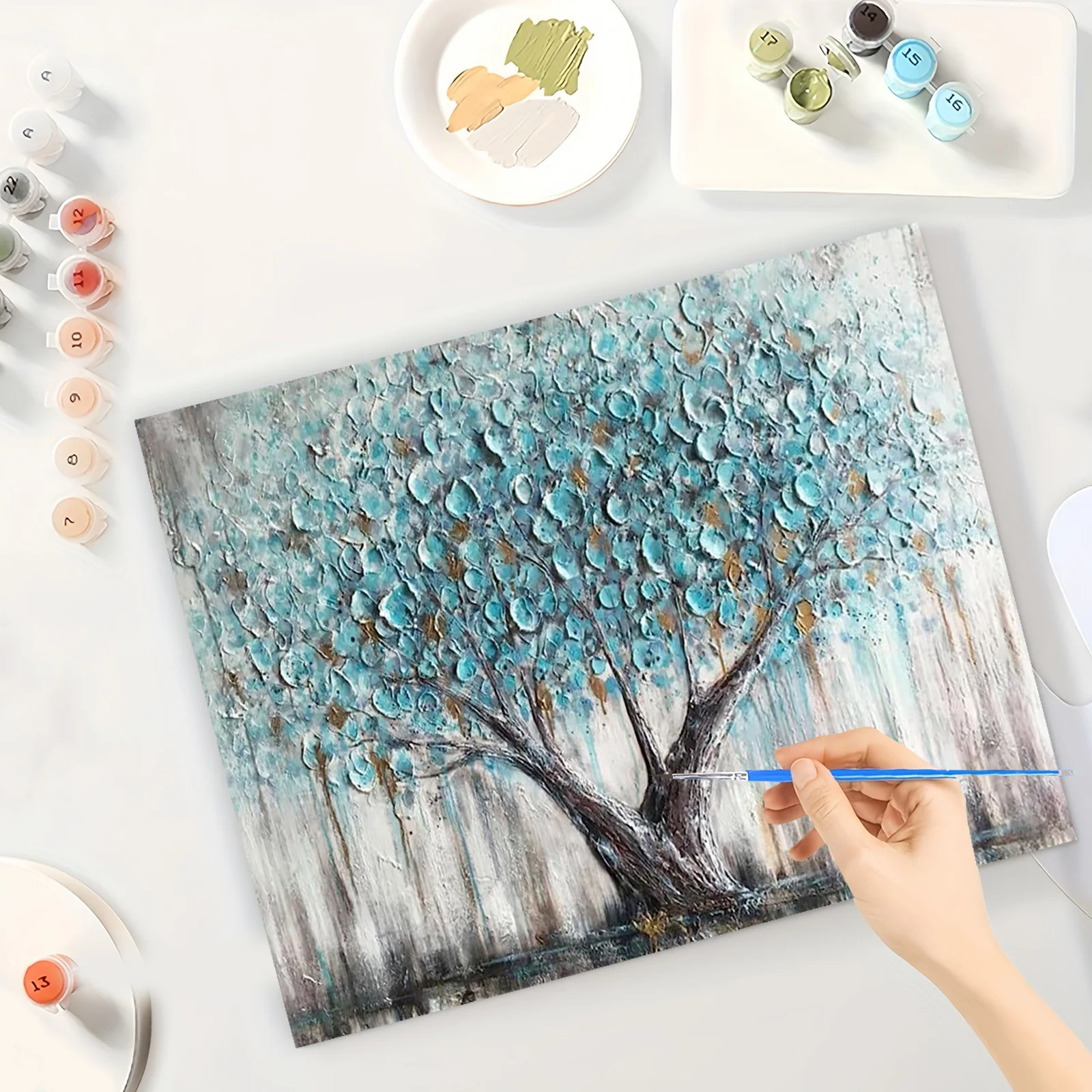 Цифровая живопись сделай сам без рамки ручная роспись искусственная акриловая