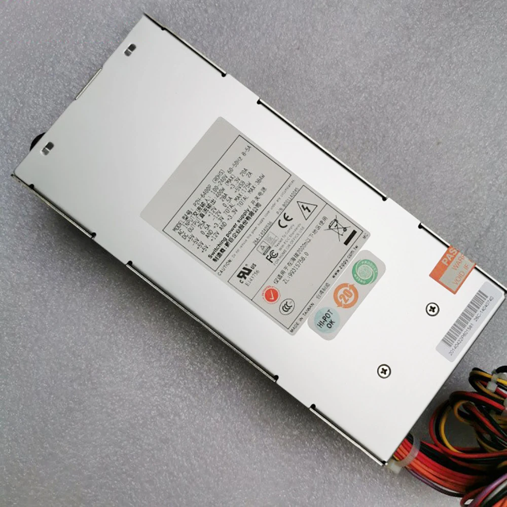 

P2H-6400P For Zippy Server Power Supply B01140045 400W Fully Tested