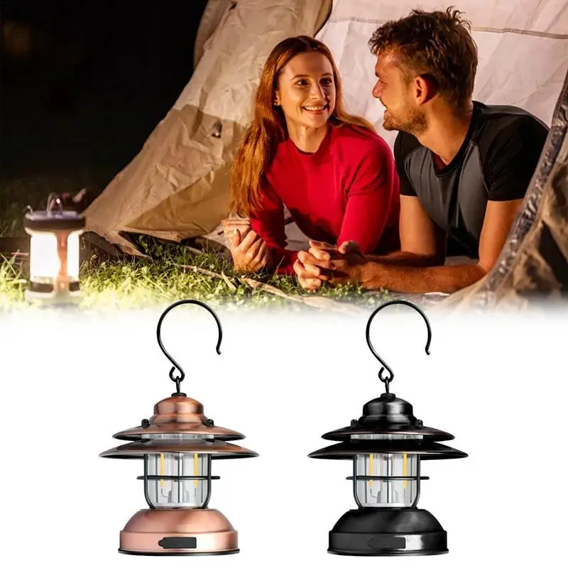 

Винтажный фонарь для кемпинга, портативный, водонепроницаемый, для кемпинга, экстренных ситуаций, дома, отключения питания, для помещений и улицы