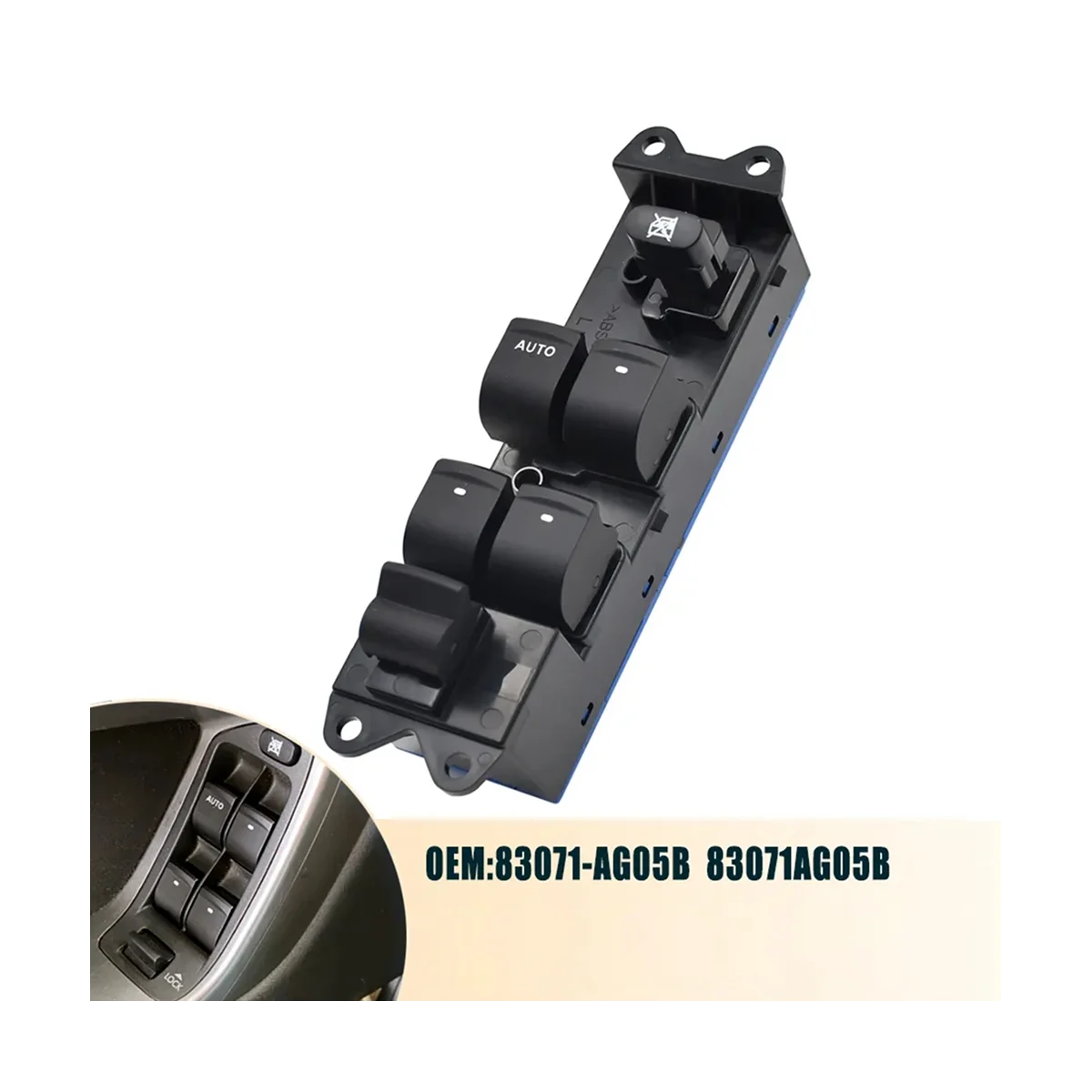 Передняя левая кнопка управления стеклоподъемником для Subaru Legacy Outback 2 5 05-2009 83071-AG05B