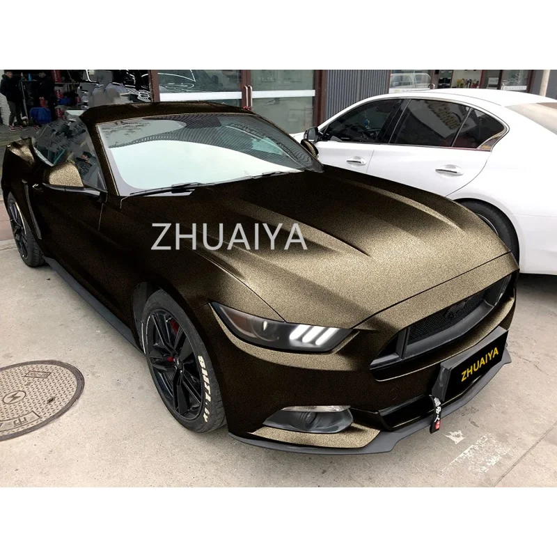 

Car Color Change Film (152cmx18m) Black Bronze Matte Metallic Satin Pearl Vinyl Wrap Sticker Sheet Film DIY Decal ZHUAIYA