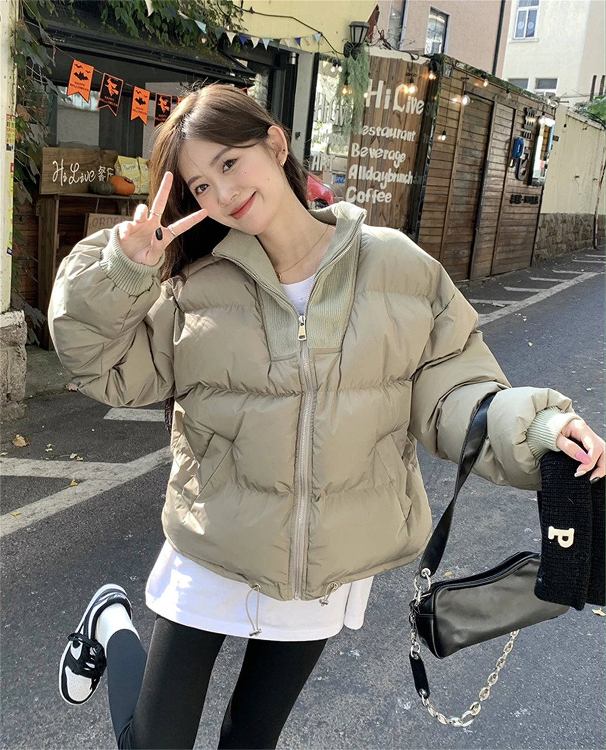 Knitted Cotton Jacket Women's Popular Small Fragrant Bread Jacket Winter 2023 New Small Thick Cotton Jacket
