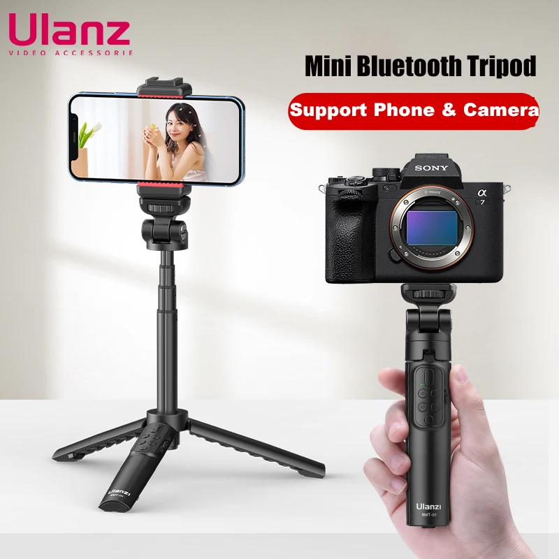 

Портативный штатив Ulanzi для телефона, камеры, раздвижная Гибкая легкая подставка, Bluetooth пульт дистанционного управления, селфи-палка для iPhone