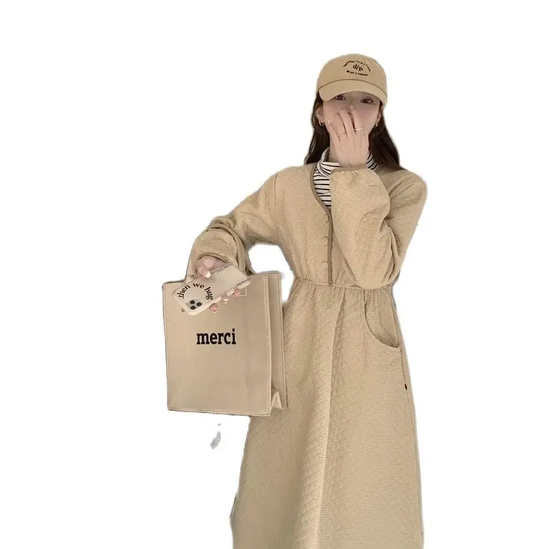 Женское зимнее хлопковое пальто для беременных длинная Дизайнерская Женская