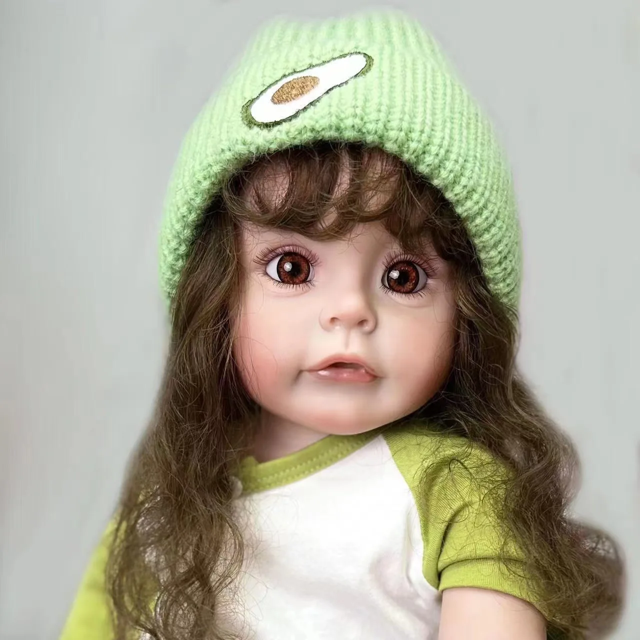 

Кукла реборн силиконовая полноразмерная, 55 см, водостойкая