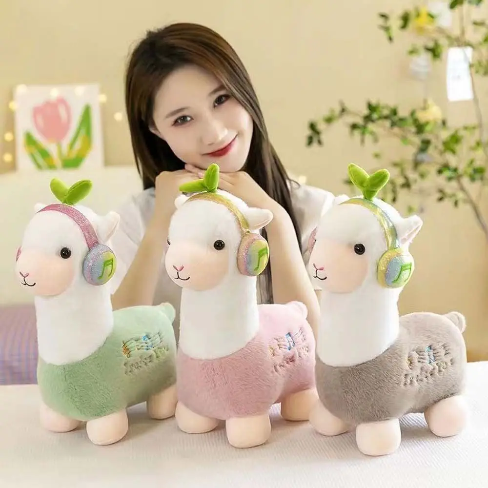 

Плюшевая игрушка-альпака, 3 цвета, милая кукла-животное, мягкая хлопчатобумажная кукла, украшение для дома и офиса, подарок на день рождения и Рождество для девочек