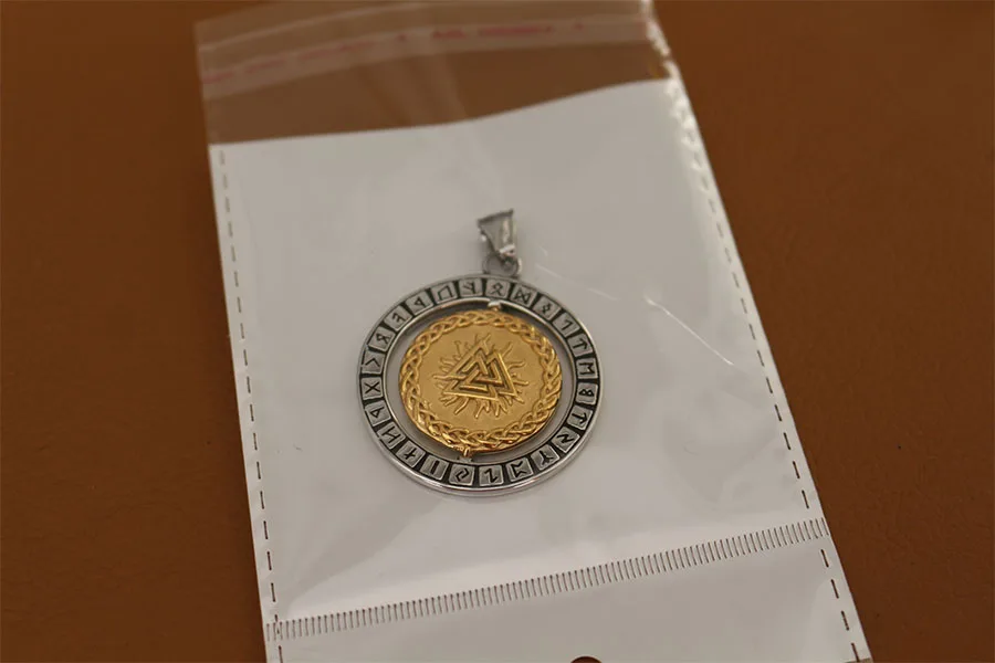 Скандинавские ожерелья odin rave Мужская подвеска викингов треугольная вегвизир