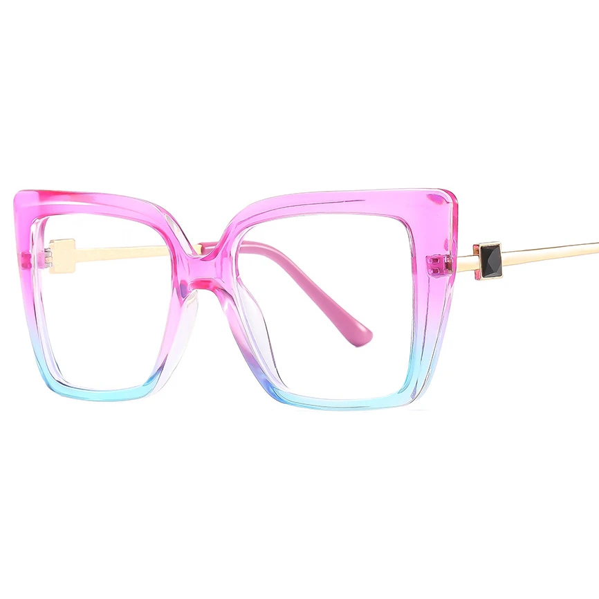 

Очки Женские винтажные с прозрачными линзами, брендовые дизайнерские очки кошачий глаз с защитой от синего света