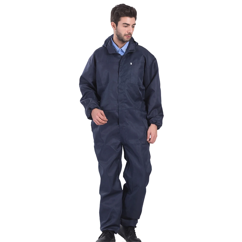 Летний комбинезон из полихлопка рабочая одежда с длинным рукавом и капюшоном