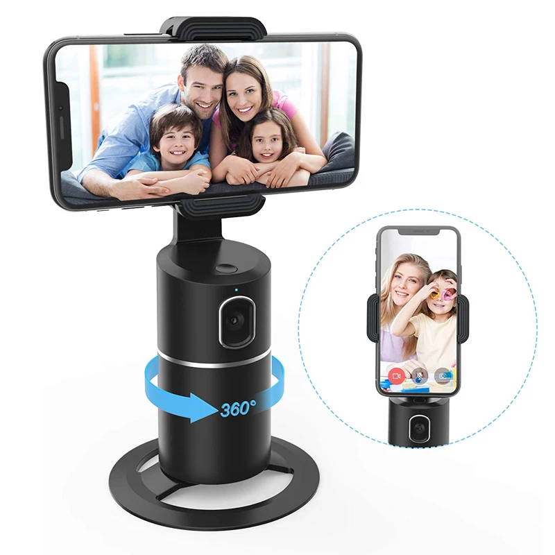 

AI Smart Shooting Selfie Stick 360 Rotation Object Tracking Holder All-in-one Face Tracking Camera Phone Holder Record Gimbal