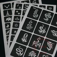 635Pcs Tattoo Stencils for Painting Drawing Pictures Hollow Small Temporary Tattoos Templates Color Drawing Book Brochure supply