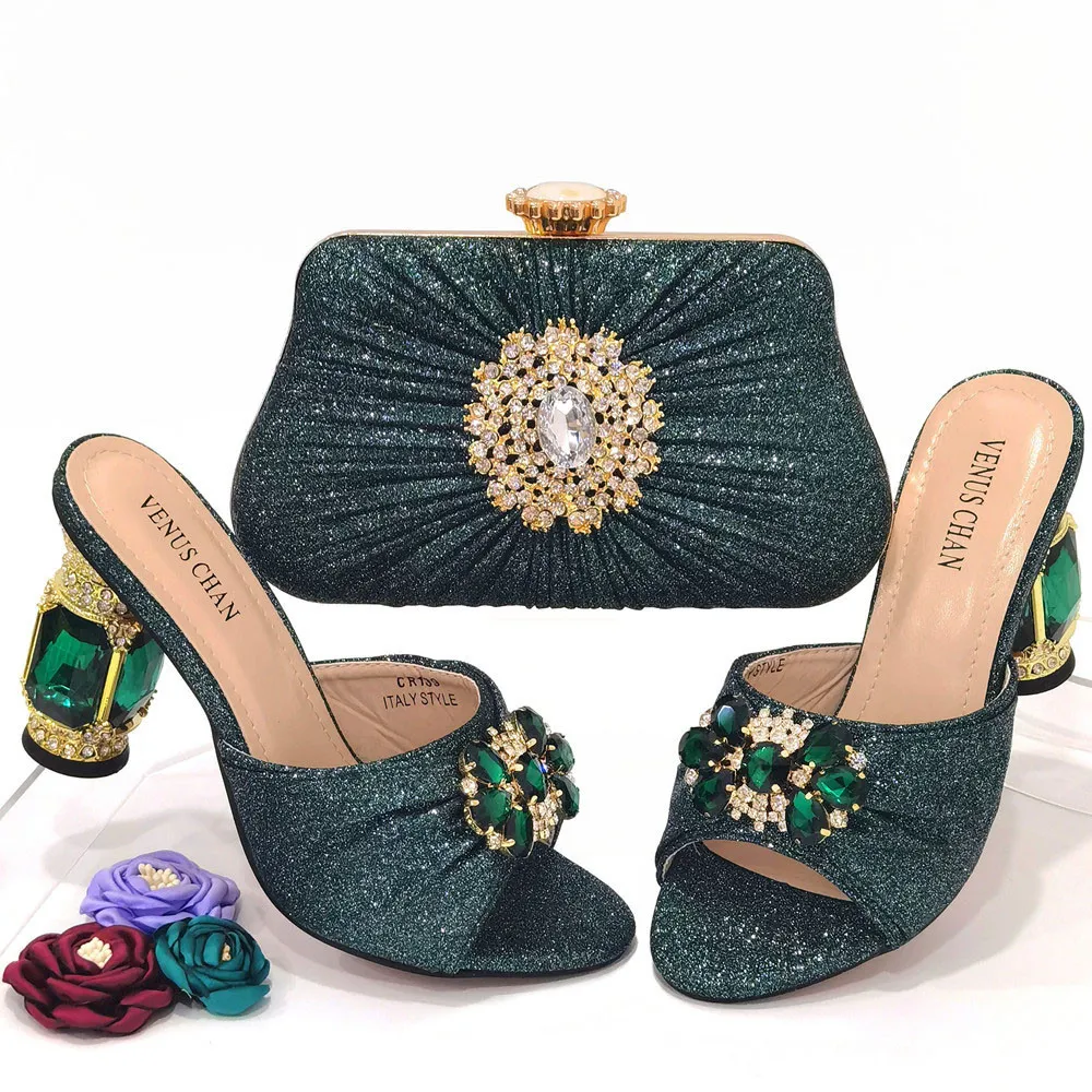 

Dew Arrival African Woman Shoes and Bag Women Shoes and Bags To Match Set Italy Women Shoes and Bag Slip on Women Party Pumps