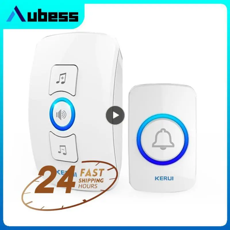

1~5PCS Home Wireless Doorbell 433Mhz Welcome Friend Smart Doorbell 150Meters Long Distance 32 Songs 4 Level Volumes Door Chimes