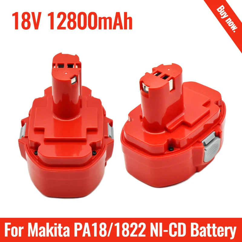 

New Makita 1822 1823 1835 6391d 6343d 4334d 8443d Ub181d ML183 192826-5 Battery 18 Volt Tool Turpow Pa18 18 V 12800ah Battery