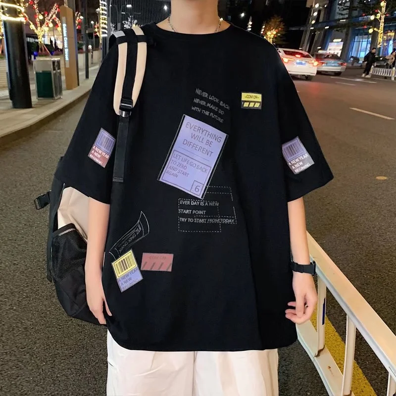 

Men's-Clothing-Large-Cotton-T-shirt-Summer-Sailor-Vintage-Plus-Size-Apparel-Y2k-Devil-Killer-Capybara-Essentials-Harajuku-Anime