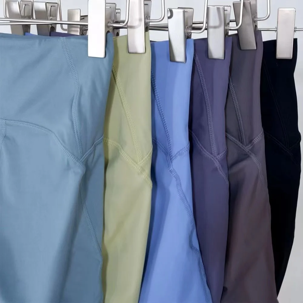 Summer New Lulu Product High Waist Butt Lifting Sports Shorts Tight Fitness Pants Quick Dry Training Running Yoga Pants Leggings