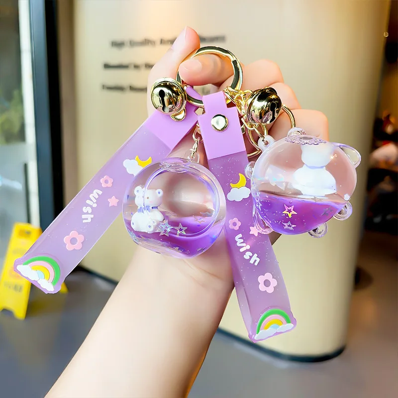 

Романтическая пурпурная бутылочка с ароматом, оригинальная подвеска в виде кошачьей лапы, леденца, блестящего песка, женская сумка, брелок для автомобиля